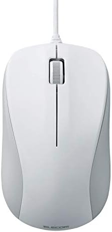 エレコム マウス 有線 Mサイズ 3ボタン USB 光学式 ホワイト ROHS指令準拠 M-K6URWH/RS