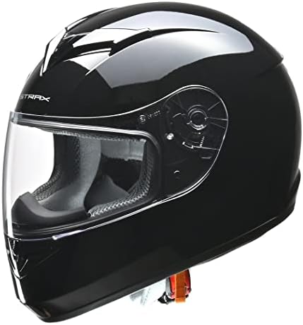 リード工業(LEAD) バイクヘルメット フルフェイス STRAX ブラック Mサイズ 57-58cm未満 SF-12