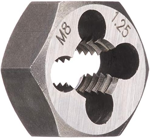 イチネンアクセス Thread Master(スレッドマスター) タップ・ダイス 六角ダイス M8×1.25mm 22237 六角サイズ17mm(合金工具鋼) グレー