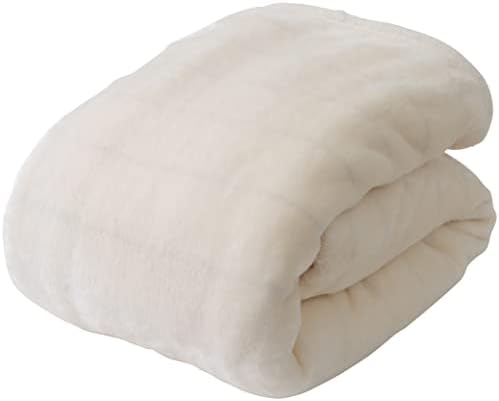 mofua 毛布 ダブル 冬用 ブランケット モフア マイクロファイバー アイボリー あったか もふもふ 洗える 乾きやすい50000308