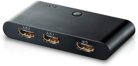エレコム HDMI切替器 自動切替機能 (PS3/PS4/Nintendo Switch動作確認済み) 2入力1出力 2K(1080p) HDMIケーブル付属(1m) DH-SW21BK/E