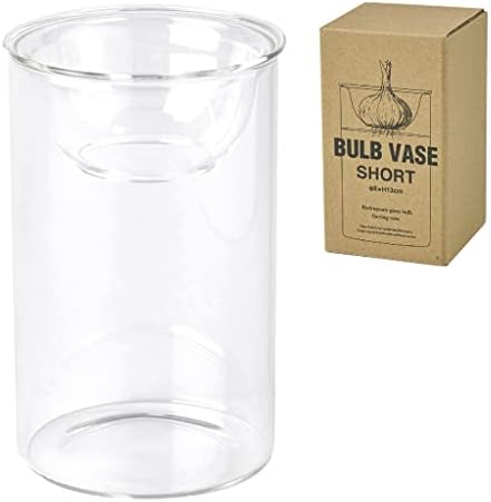 SPICE OF LIFE(スパイス) 水替えしやすい 水栽培ガラスベース 花瓶 BULB VASE バルブベース クリア ショート 直径8cm 高さ13cm KEGY4060