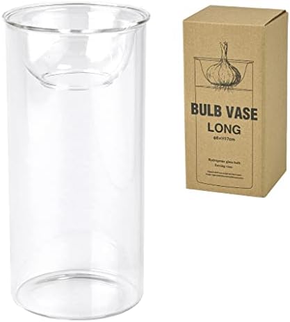SPICE OF LIFE(スパイス) 水替えしやすい 水栽培ガラスベース 花瓶 BULB VASE バルブベース クリア ロング 直径8cm 高さ17cm KEGY4070