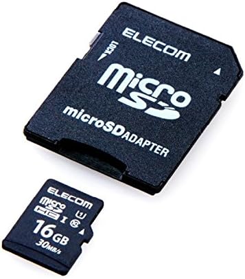 エレコム microHCカード 16GB UHS-I対応 class10 防水 IPX7 データ復旧サービス付 MF-MS016GU11LRA