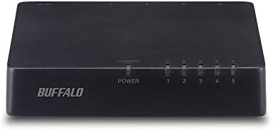 BUFFALO バッファロー 10/100Mbps対応 プラスチック筺体 AC電源 5ポート ブラック スイッチングハブ LSW4-TX-5EPL/BKD