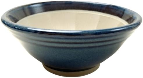 元重製陶所 石見焼 すり鉢 すりばち テーブルを傷つけない シリコン 底 8号 直径25cm・すべり止め付) 青なまこ もとしげ 日本製