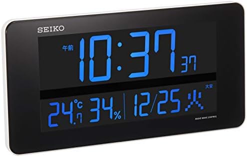 セイコー クロック 掛け時計 置き時計 兼用 電波 デジタル 交流式 カラー液晶 シリーズC3 白 DL208W SEIKO