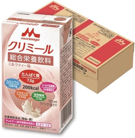 クリミール 森永 栄養補助飲料 エンジョイクリミール ミルクティー味 125ml×24本 高カロリー エネルギー