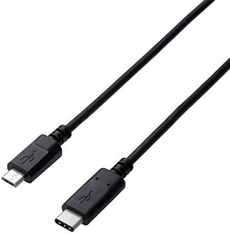 エレコム USBケーブル 充電・データ転送用 Type-C&USB2.0 micro-B USB2.0 iPhone15対応 最大15W(5V/3A)の充電 最大480Mbpsのデータ転送 1m ブラック U2C-CMB10NBK