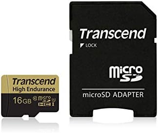 トランセンド 高耐久 microSDカード 16GB MLCフラッシュ搭載 ドライブレコーダー セキュリティカメラ用 SDカード変換アダプタ付(データ復旧ソフト無償提供)TS16GUSDHC10V