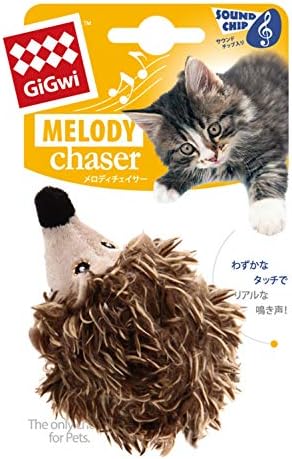 GiGwi(ギグウィ) 猫用おもちゃ サウンドチップ入る メロディチェイサーハリネズミ