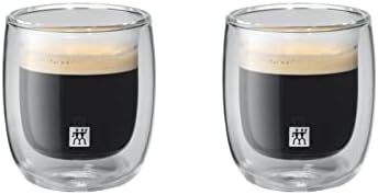 ZWILLING ツヴィリング 「 ダブルウォール グラス エスプレッソ グラス 80ml 2pcs セット 」タンブラー 耐熱 保冷 保温 二重構造 コーヒーカップ 電子レンジ対応 39500-075