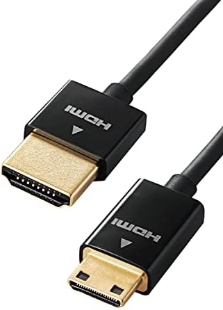 エレコム mini HDMI ケーブル 1.5m 4K × 2K対応 スーパースリム ブラック DGW-HD14SSM15BK