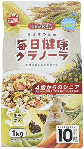 マルカン うさぎの主食 毎日健康グラノーラ 4歳からのシニア 1キログラム (x 1)