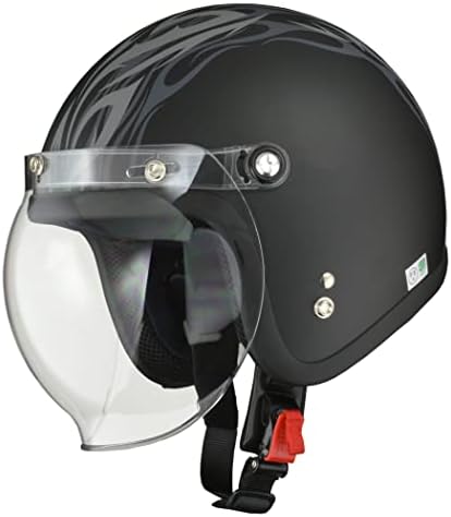 リード工業(LEAD) バイク用ジェットヘルメット MOUSSE(ムース)マットトライバル フリー(57-60cm未満) -