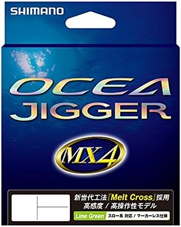 シマノ(SHIMANO) PEライン オシア ジガー MX4 600m 1.0号~4.0号 ライムグリーン PL-O94P 釣り糸