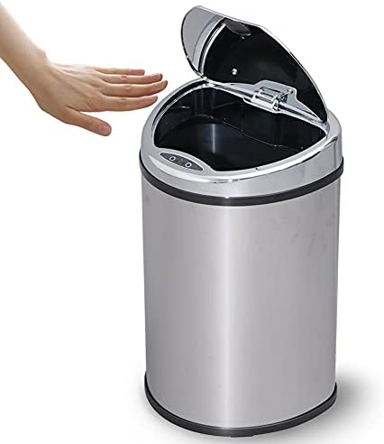 アイリスプラザ ゴミ箱 センサー付き 48L 自動開閉 キッチン 生ゴミ ふた付き(45リットルゴミ袋対応) シルバー
