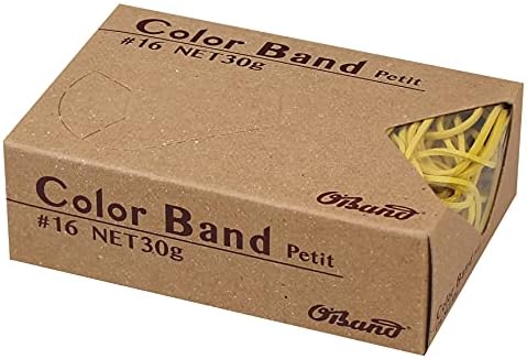 オーバンド 輪ゴム カラーバンド プチ 30g箱 #16 一般的な 標準サイズ イエロー 黄 GGC-030-YW 共和 カラフル 色つきワゴム カラー 少量