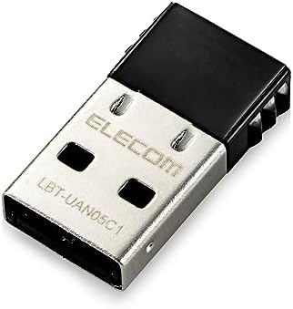 エレコム Bluetooth USB アダプタ USB-Aコネクタ Class1 Bluetooth4.0 小型 省電力 EDR/LE対応 (Windows 11/10/8.1/8/7 対応) ブラック LBT-UAN05C1