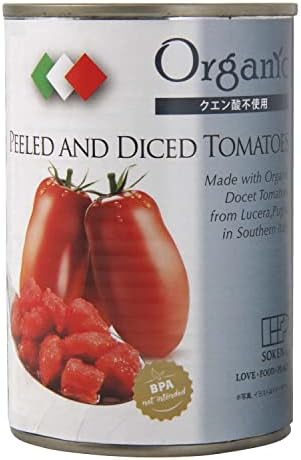 創健社 有機ダイストマト缶 240g