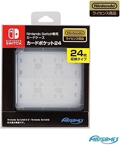(任天堂ライセンス商品)Nintendo Switch専用カードケース カードポケット24 ホワイト