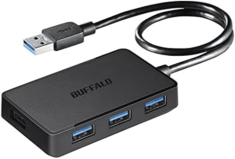 バッファロー BUFFALO USB3.0 バスパワー 4ポート ハブ マグネット付き ブラック BSH4U300U3BK
