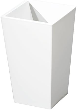 新輝合成 トンボ ユニード カクス ゴミ箱 ゴミを見せない 5.5リットル ホワイト 幅17×奥行17×高さ28cm 蓋付き S-28 日本製