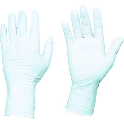TRUSCO(トラスコ) 使い捨て ニトリル 手袋 L ホワイト 白 粉なし 0.06 100枚入り TG エアー TGNN06WL TG L 0.06
