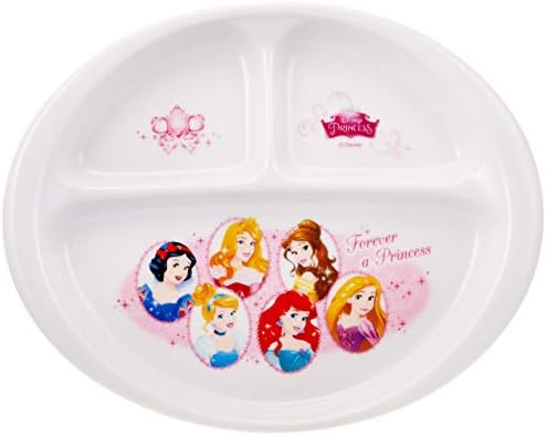 新 ディズニー プリンセス ランチプレート 皿 ホワイト 23cm 子供用 食器 114118