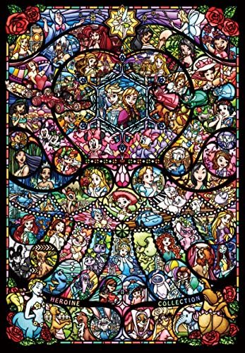 2000ピース ジグソーパズル ディズニー&ディズニー ピクサー ヒロインコレクション ステンドグラス(73x102cm)
