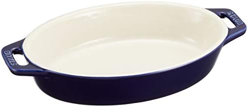 staub ストウブ 「 オーバル ディッシュ グランブルー 17cm 」 セラミック グラタン皿 オーブン 電子レンジ対応 Dish 40508-598