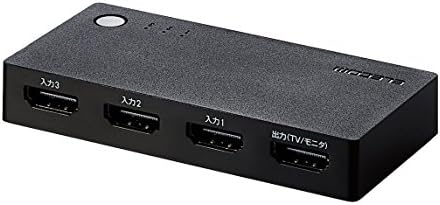 エレコム HDMI切替器 (PS4/PS3/Switch対応) 3入力1出力 自動/手動切替 ケーブルなしモデル ブラック DH-SWL3CBK