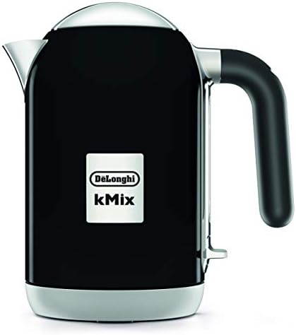 De'Longhi (デロンギ) 電気ケトル ケーミックス (kMix) ZJX650J-BK ステンレス 1.0L ワンプッシュオープン 異物混入防止フィルタ 見やすい水量計 簡単お手入れ (リッチブラック) デロンギファミリー登録で