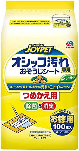 JOYPET(ジョイペット) オシッコ汚れ専用おそうじシート 詰替 100枚