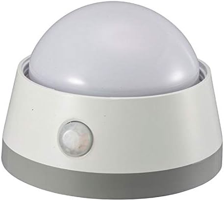 オーム(OHM) オーム電機 LEDセンサーライト 明暗+人感センサー 白色LED 電池式 プッシュライト NIT-BLA6JD-WN