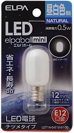 エルパ (ELPA) LEDナツメ形 LED電球 E12 昼白色相当 屋内用 LDT1N-G-E12-G100