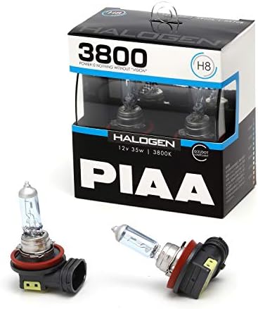 PIAA ヘッドライト・フォグランプ用 ハロゲン H8 3800K 車検対応 2個入 12V 35W ECE規格準拠 HS708