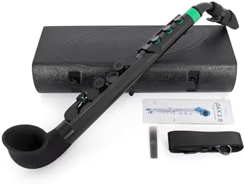 NUVO ヌーボ プラスチック製管楽器 完全防水仕様 サックス C調 jSax 2.0 Black/Green N520JBGN (専用ハードケース付き)