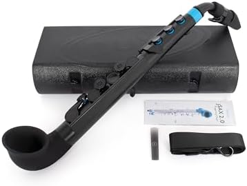 NUVO ヌーボ プラスチック製管楽器 完全防水仕様 サックス C調 jSax 2.0 Black/Blue N520JBBL (専用ハードケース付き)