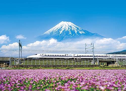 500ピース ジグソーパズル れんげの花と富士山(静岡) (38x53cm)