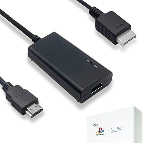 LEVELHIKE HDMIケーブル Playstation 2 & Playstation 1コンソール(PS2 & PS1) PS1/PS2 - HDMIアダプター True RGB信号出力 (ビデオ品質100%向上) HDコンバーター 4:3/16