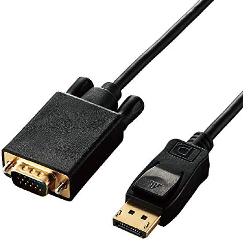 エレコム 変換ケーブル DisplayPort VGA 2.0m ブラック CAC-DPVGA20BK
