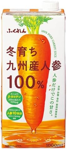 ふくれん 冬育ち九州産人参100%ジュース 1000ml×6本