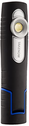 テイクナウ(TAKENOW) レンズ交換できるLEDワークライト WL4010 USB充電式 メインライト(3段階調整)+トップライト 底面マグネット ひっかけフック 180℃調整ハンドル USBケーブル付 防水
