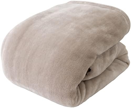 アクア(AQUA) mofua 毛布 セミダブル 冬用 ブランケット モフア マイクロファイバー グレージュ あったか もふもふ 洗える 乾きやすい500002N8