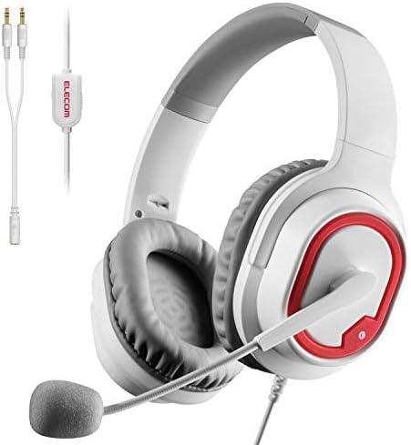 エレコム ゲーミングヘッドセット 両耳オーバーヘッド PS5 PS4 Switch SwitchLite 2m 軽量モデル ホワイト HS-G30WH