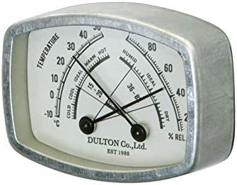 ダルトン(Dulton) 温湿度計 サーモハイグロメーター 高さ51×幅71×奥行22mm 長方形タイプ THERMO-HYGROMETER RECTANGLE K925-1284RC