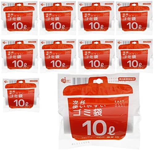 ケミカルジャパン ゴミ袋 次が使いやすいゴミ袋 20枚入×10個パック 半透明 10L HD-504N