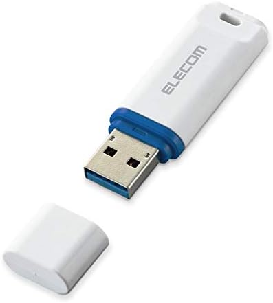 エレコム USBメモリ 64GB USB3.2(Gen1)対応 キャップ式 データ復旧サービス付 ホワイト MF-DRU3064GWHR