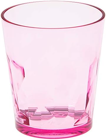 割れない 気軽に 使える クラッシュ タンブラー グラス おしゃれ な コップ アイス コーヒー、ハイボール、ジュース、ビール などに 結婚祝い ペアグラス としても 割れないグラス 食洗機 電子レンジ対応 PG104_250 ピンク 赤 クラッシュタンブ